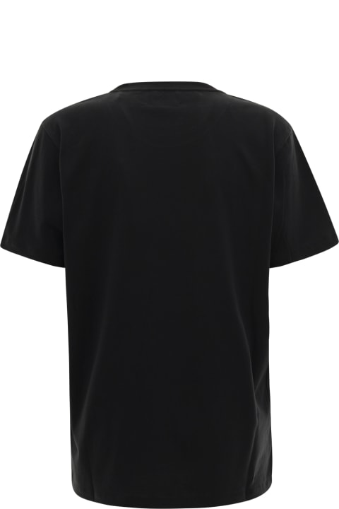 Topwear Sale for Women Marant Étoile 'enna' Black T-shirt With Multicolor Print In Cotton Woman Isabel Marant Etoile