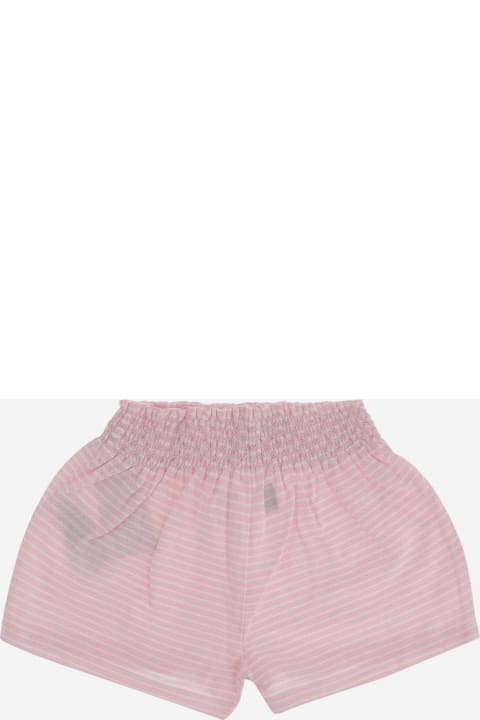 Polo Ralph Lauren Bottoms for Baby Girls Polo Ralph Lauren Striped Cotton Logo Short Pants