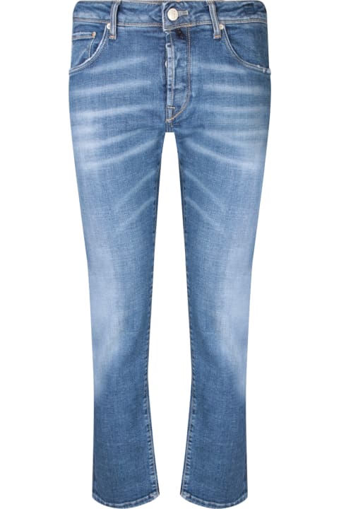 Incotex Jeans for Men Incotex Incotex 5t Distressed Blue Jeans