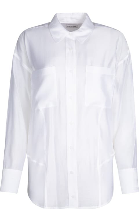 Calvin Klein Topwear for Women Calvin Klein Tencel Voile Relaxed Shirt