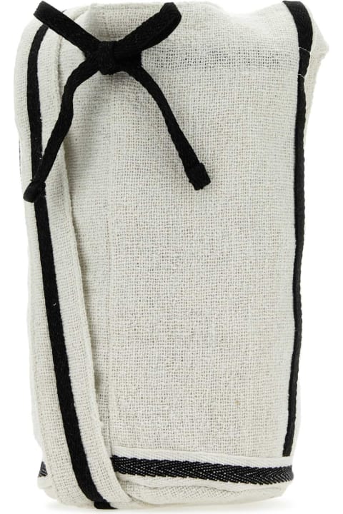 Shoulder Bags for Men Gimaguas White Cotton Gujarat Shoulder Bag