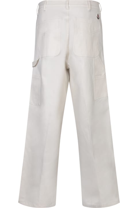 Homeware Moncler Ivory Stretch Cotton Pant