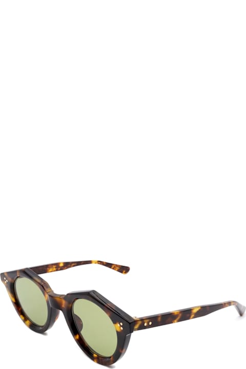 Max Pittion لـ Kids Max Pittion Voila 44 - Dark Tortoise / Green Lens Sunglasses
