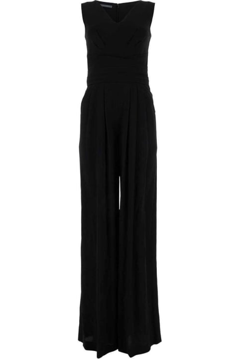 Fashion for Women Alberta Ferretti V-neck Long-length Sleeveless Dress