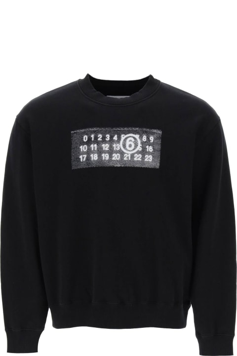 MM6 Maison Margiela Fleeces & Tracksuits for Men MM6 Maison Margiela Sweatshirt With Numeric Logo Print