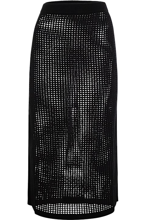 MC2 Saint Barth لـ Women MC2 Saint Barth Darline - Crochet Midi Skirt