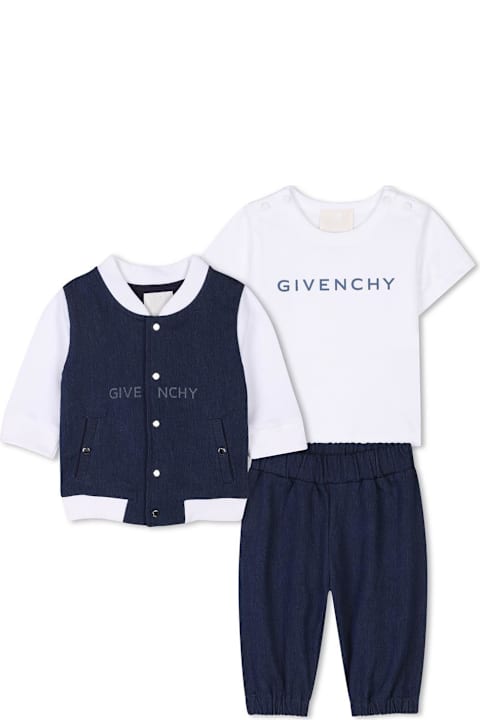 Bodysuits & Sets for Baby Girls Givenchy Completo 3 Pezzi Con Logo