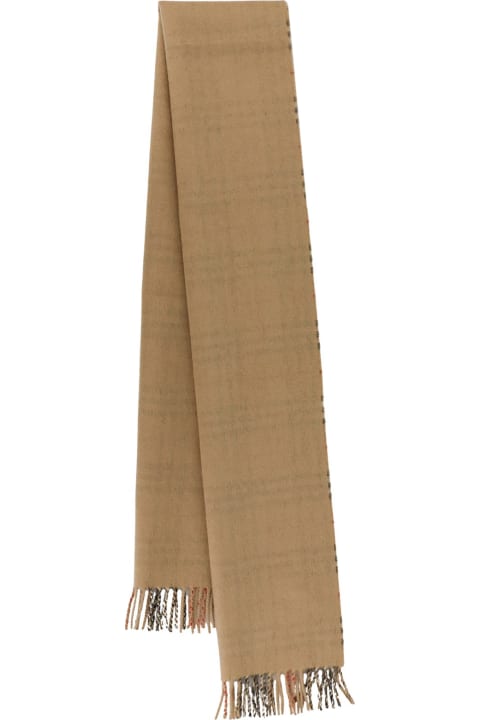 Scarves for Men Burberry Vintage Check Beige Scarf