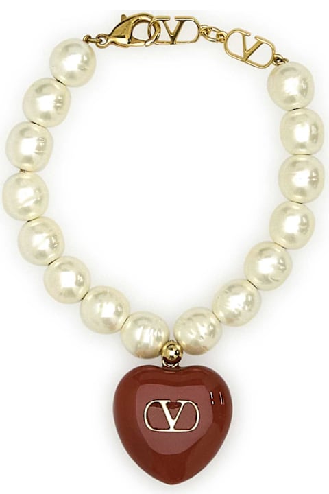 أدوات منزلية Valentino Garavani Pearl Coeur Royal Bracelet