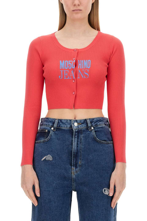Homeware M05CH1N0 Jeans Cropped Cardigan