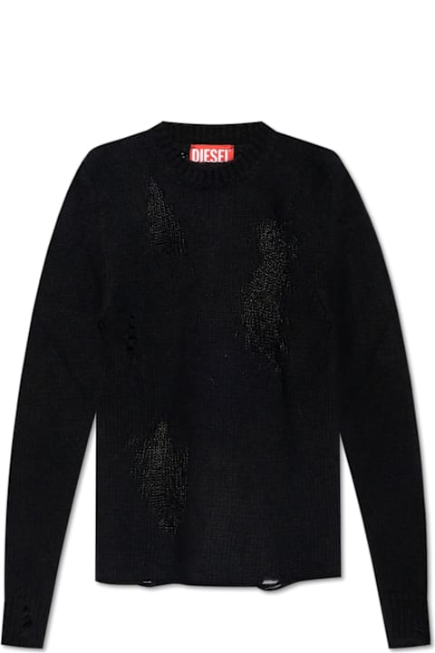 Diesel Sweaters for Men Diesel K-norman Distressed Knitted Jumper