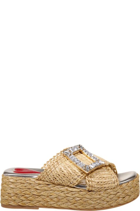 Roger Vivier لـ Men Roger Vivier Embellished Platform Mules
