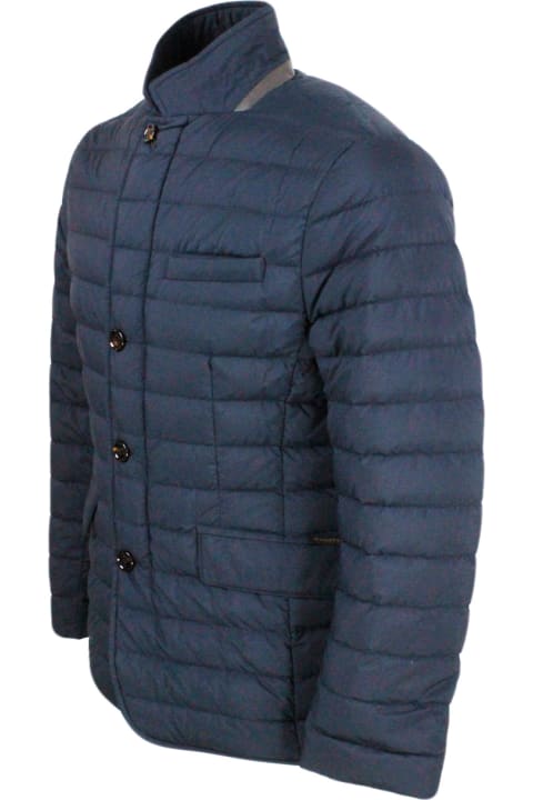 Moorer Coats & Jackets for Men Moorer Jacket Made Of Water-repellent Resin-coated Bi-elastic Fabric. Goose Down Padding