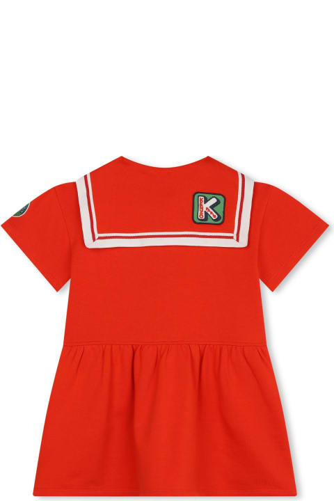 Dresses for Girls Kenzo Kids Abito Corto Kenzo Club