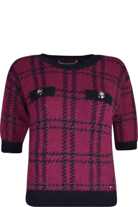 Fashion for Women Alessandra Rich Tartan Knitted Jumper