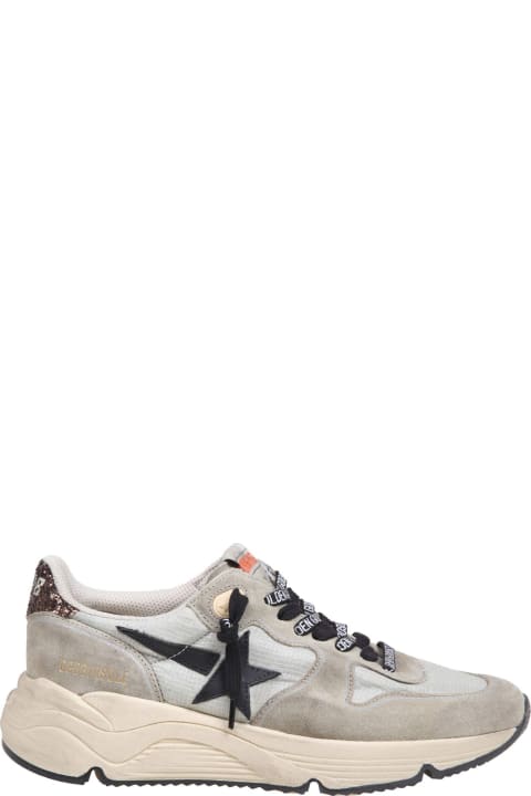 Fashion for Women Golden Goose Golden Goose Running Sneakers In Nylon And Suede With Brown Glitter