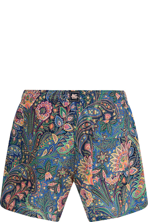 Homeware Etro Roma Swim Shorts With A Placed Floral Print