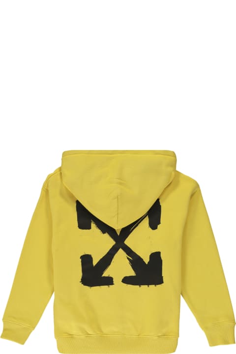 Sale for Kids Off-White Cotton Full Zip Hoodie