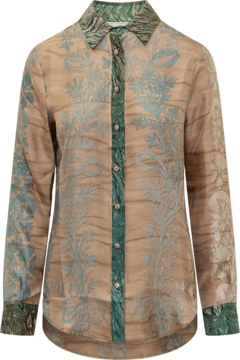 Pierre-Louis Mascia for Women Pierre-Louis Mascia Silk Shirt With Floral Print