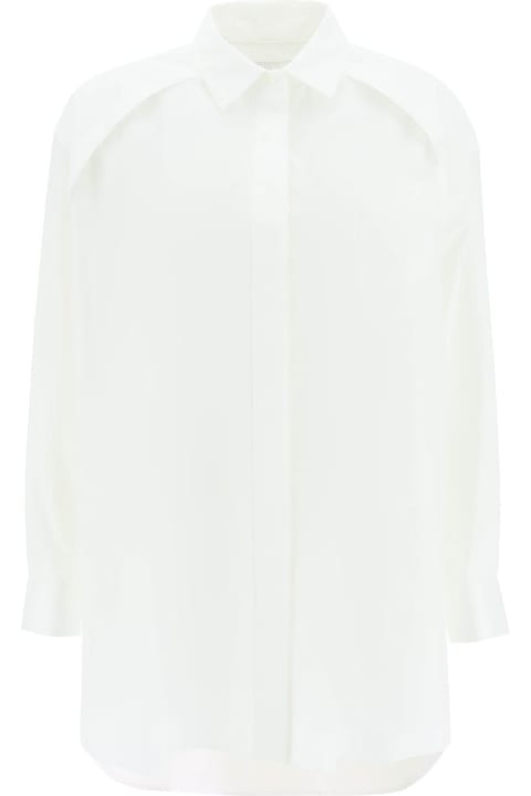 Fashion for Women Sacai Maxi Shirt With Cut-out Sleeves