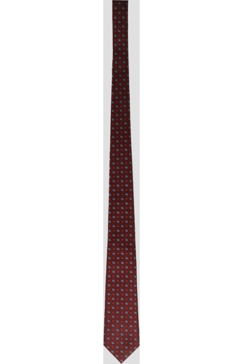 Double G And Star Silk Jacquard Tie
