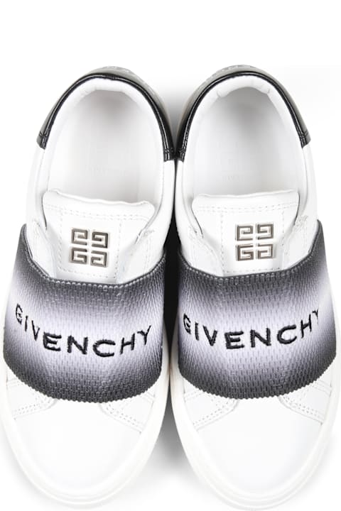 Givenchy Shoes for Boys Givenchy White Sneakers For Kids With Logo