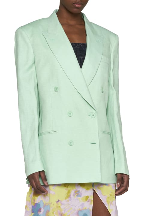 Homeware Stella McCartney Mint Green Twill Oversize Blazer