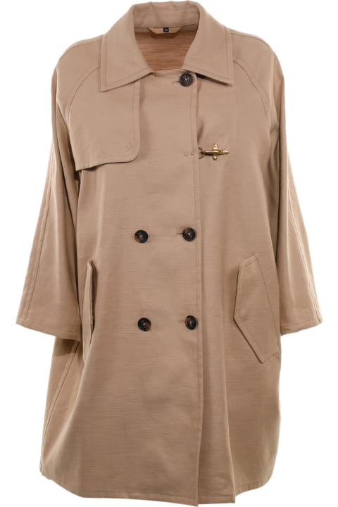Fay for Women Fay Beige And Blue Cotton Jacket