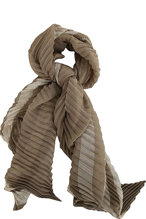 Emporio Armani Scarves & Wraps for Women Emporio Armani Lady Woven Pleated Stole