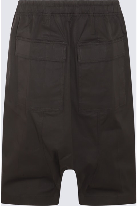 Rick Owens Pants for Men Rick Owens Black Cotton Shorts