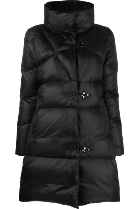Fashion for Women Fay Black Feather Down Long Jacket Fay