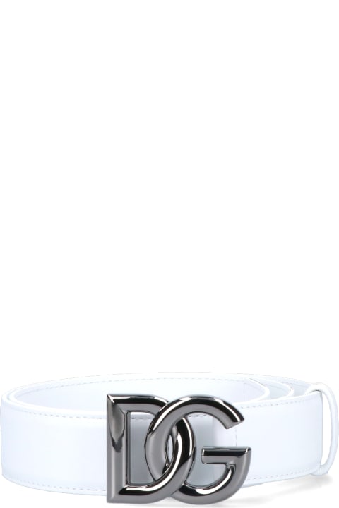 Dolce & Gabbana Menのセール Dolce & Gabbana Belt With Logo Buckle