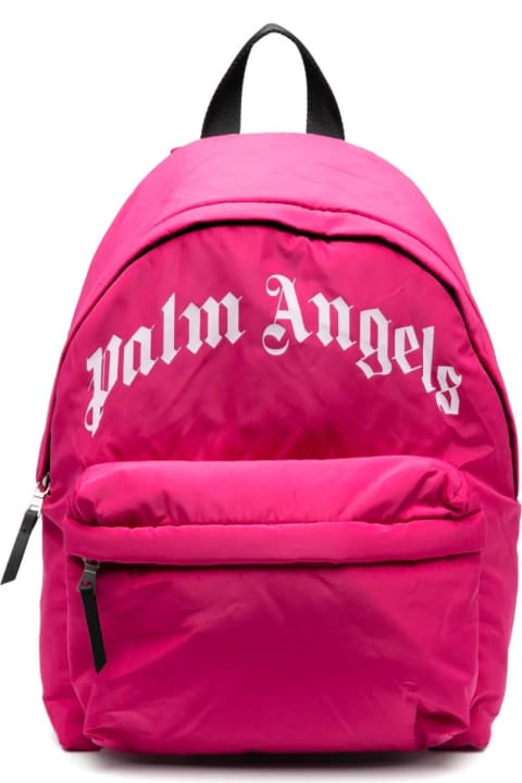 Fashion for Baby Girls Palm Angels Fuchsia Backpack With Logo