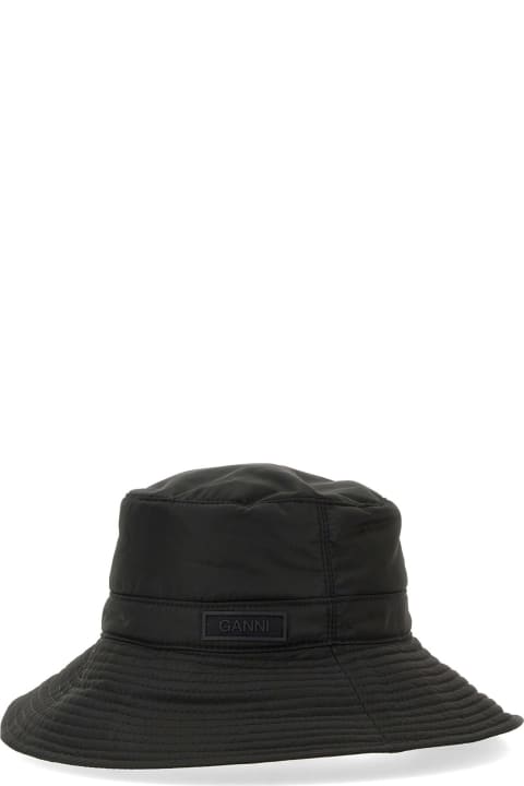 Hats for Women Ganni Bucket Hat With Logo