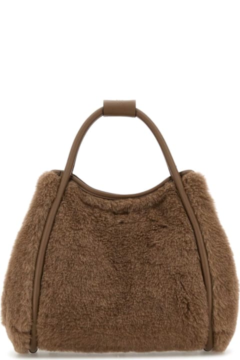 Max Mara Mud Teddy Marin Handbag