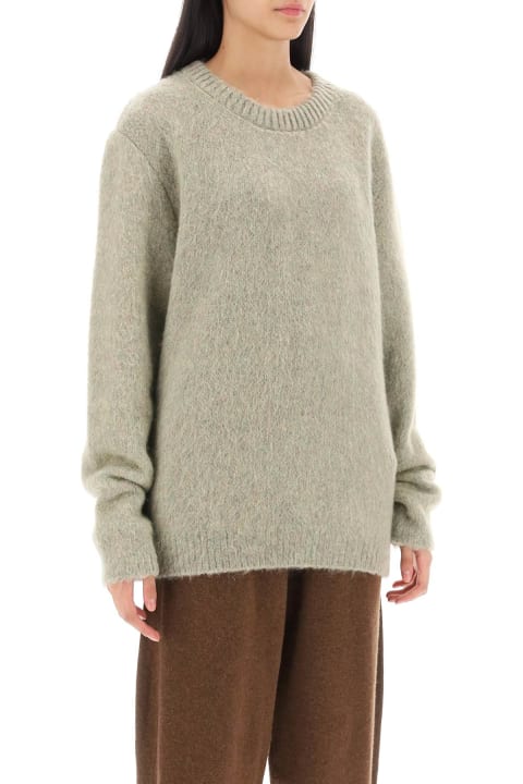 Sweater Season for Men Lemaire Sweater In Melange-effect Brushed Yarn
