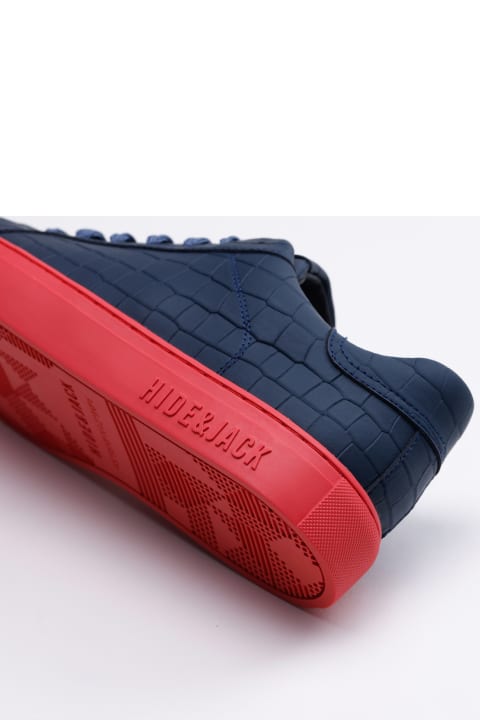 Shoes for Women Hide&Jack Low Top Sneaker - Essence Blue Red