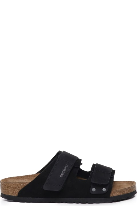 Other Shoes for Men Birkenstock Uji Sandals In Black Oiled Leather