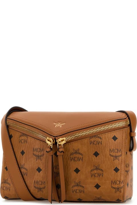 MCM لـ Kids MCM Printed Canvas Small Diamant 3d Crossbody Bag