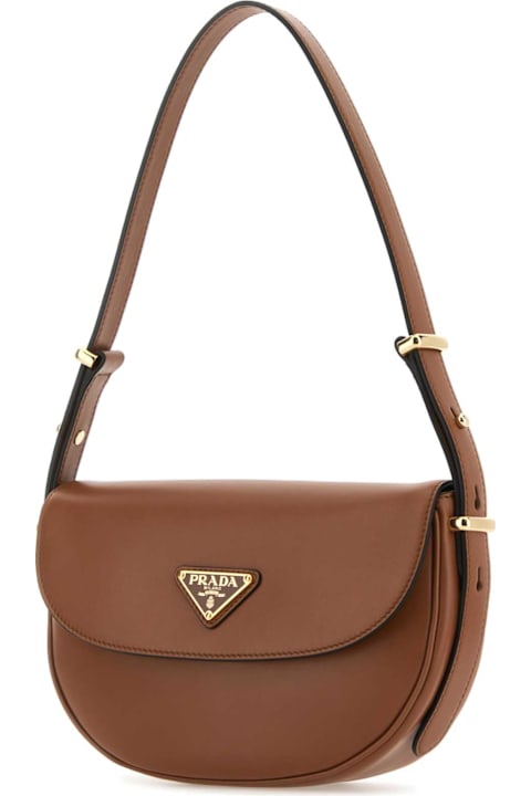 Prada Bags for Women Prada Caramel Leather Shoulder Bag