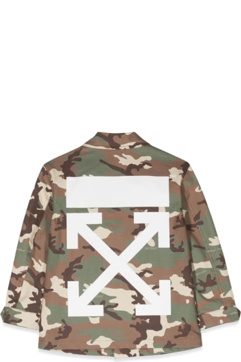 Off-White Coats & Jackets for Boys Off-White Camou Jkt