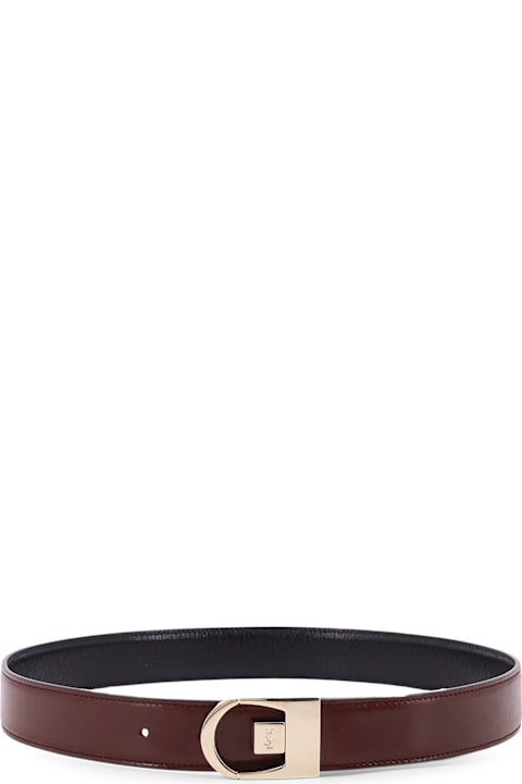 Saint Laurent Belts for Women Saint Laurent Reversible Leather Belt