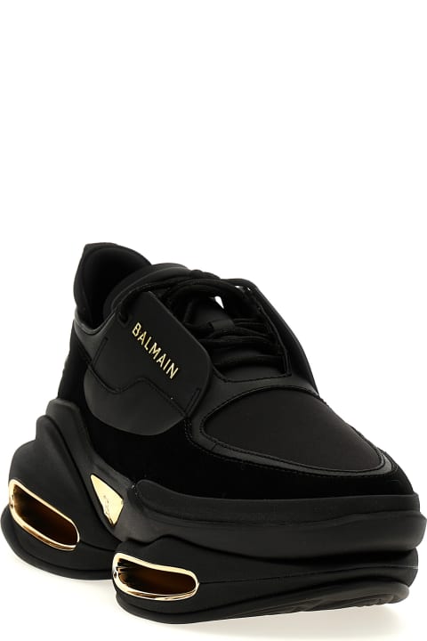 Balmain for Men Balmain B-bold Low-top Leather And Suede Sneakers