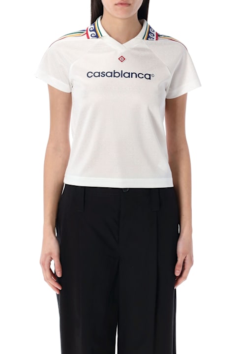 Casablanca for Women Casablanca Jacquard Monogram Football T-shirt