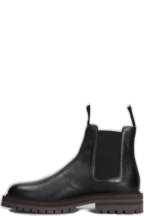 Sale for Men Common Projects Round Toe Ankle Boots