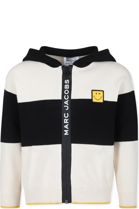 Homeware Marc Jacobs Black Cardigan For Kids With Smiley