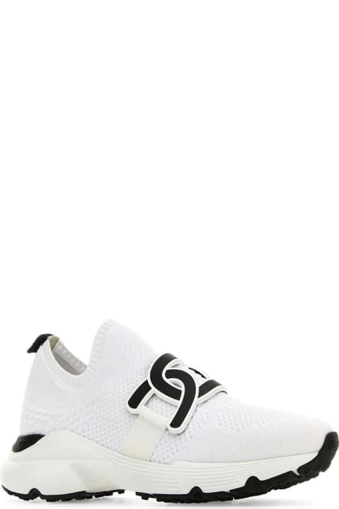 Tod's Shoes for Women Tod's White Fabric Kate Slip Ons