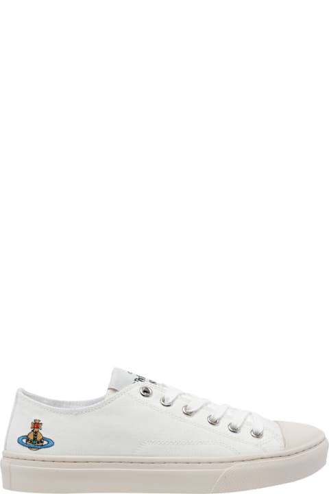 Vivienne Westwood لـ Kids Vivienne Westwood Plimsoll Low Top Sneakers