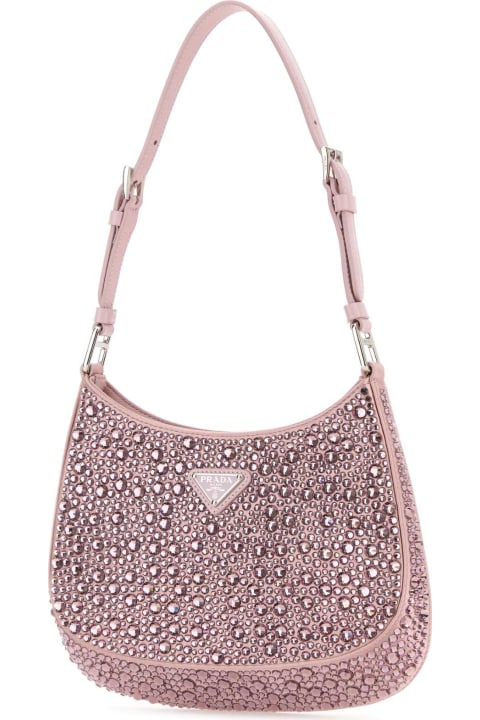 Prada for Women Prada Embellished Satin Cleo Handbag