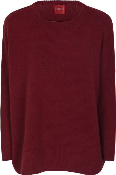 Round Neck Knit Plain Sweater